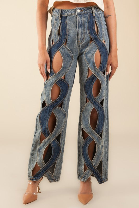 Cross Wave Jean