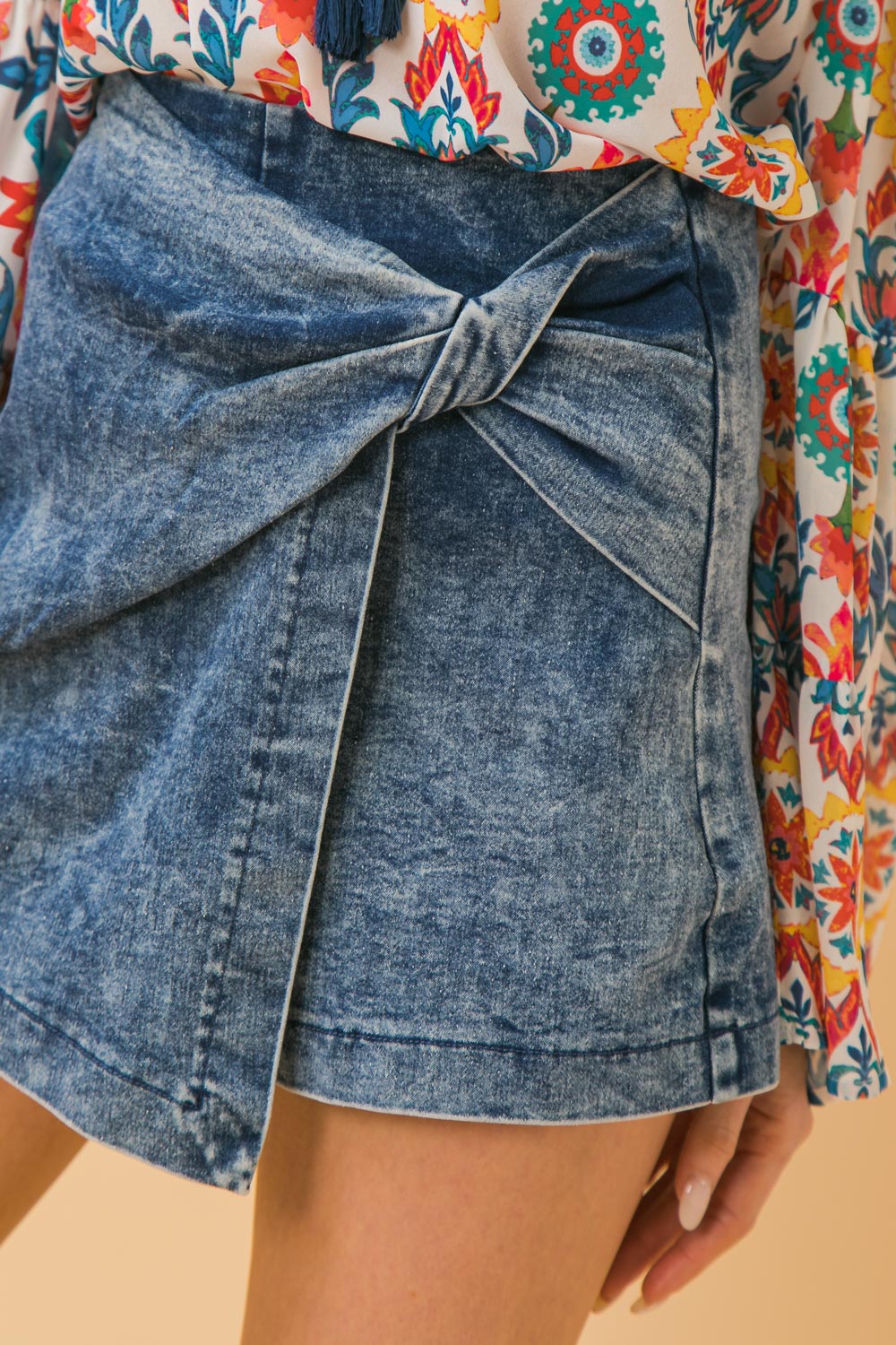 Denim Fusion Skort